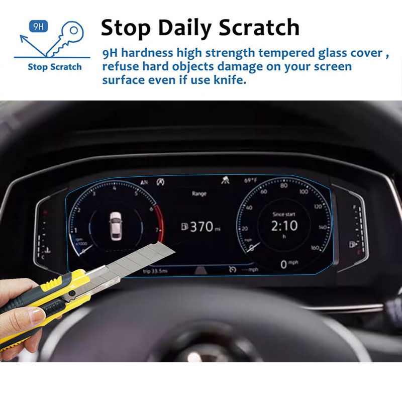 For Volkswagen Tiguan Instrument Panel Tempered Glass Anti