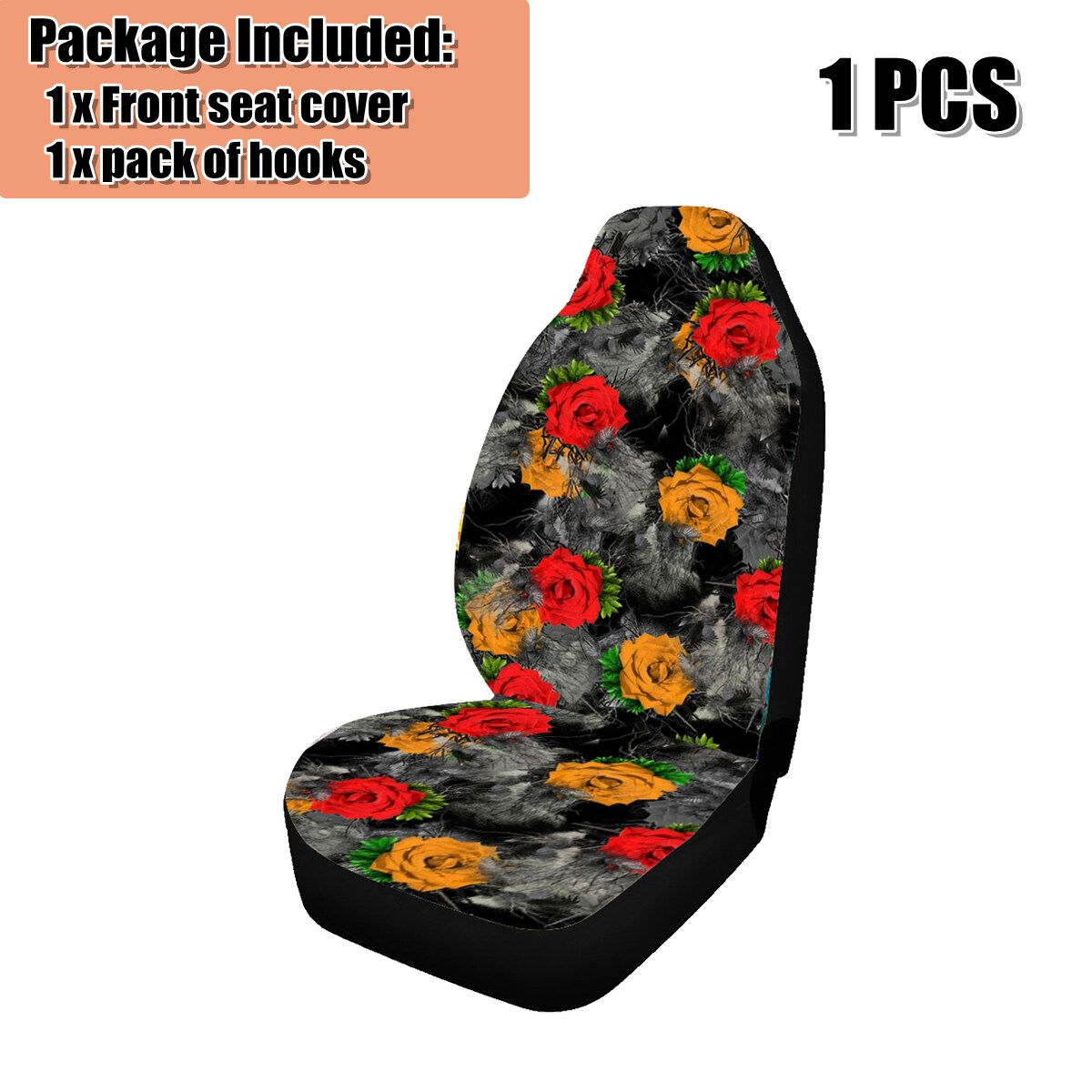 Fashion Printed Car Seat Covers Universal Fit Automobile Accessories 1/2PCS YH1013
