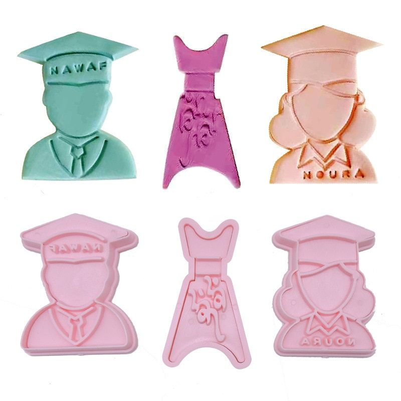 Graduation Plastic Fondant Cutter Cake Cookie Cutter Mold