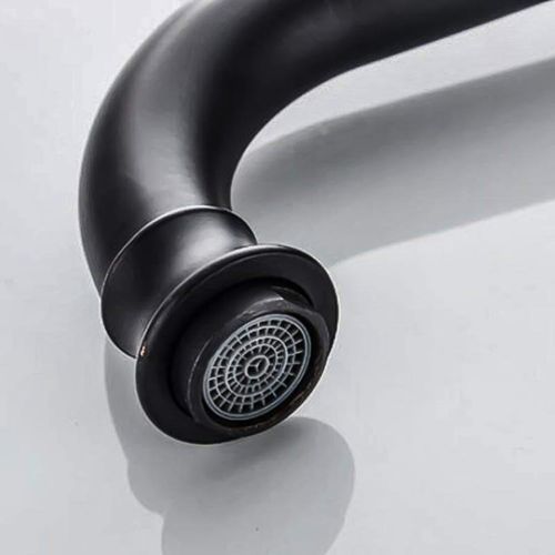 Retro Black Bathroom Faucet Single Lever Basin Sink Tap