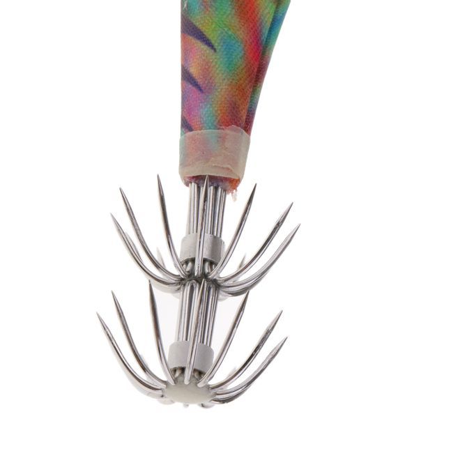 Anti Light Squid Jig Hook Cuttlefish Saltwater  Green Stripes