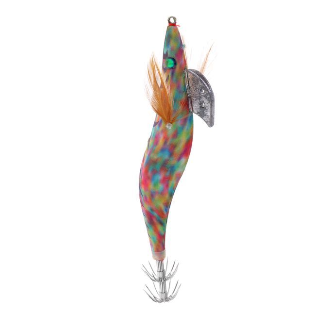 Anti Light Squid Jig Hook Cuttlefish Saltwater  Green Stripes