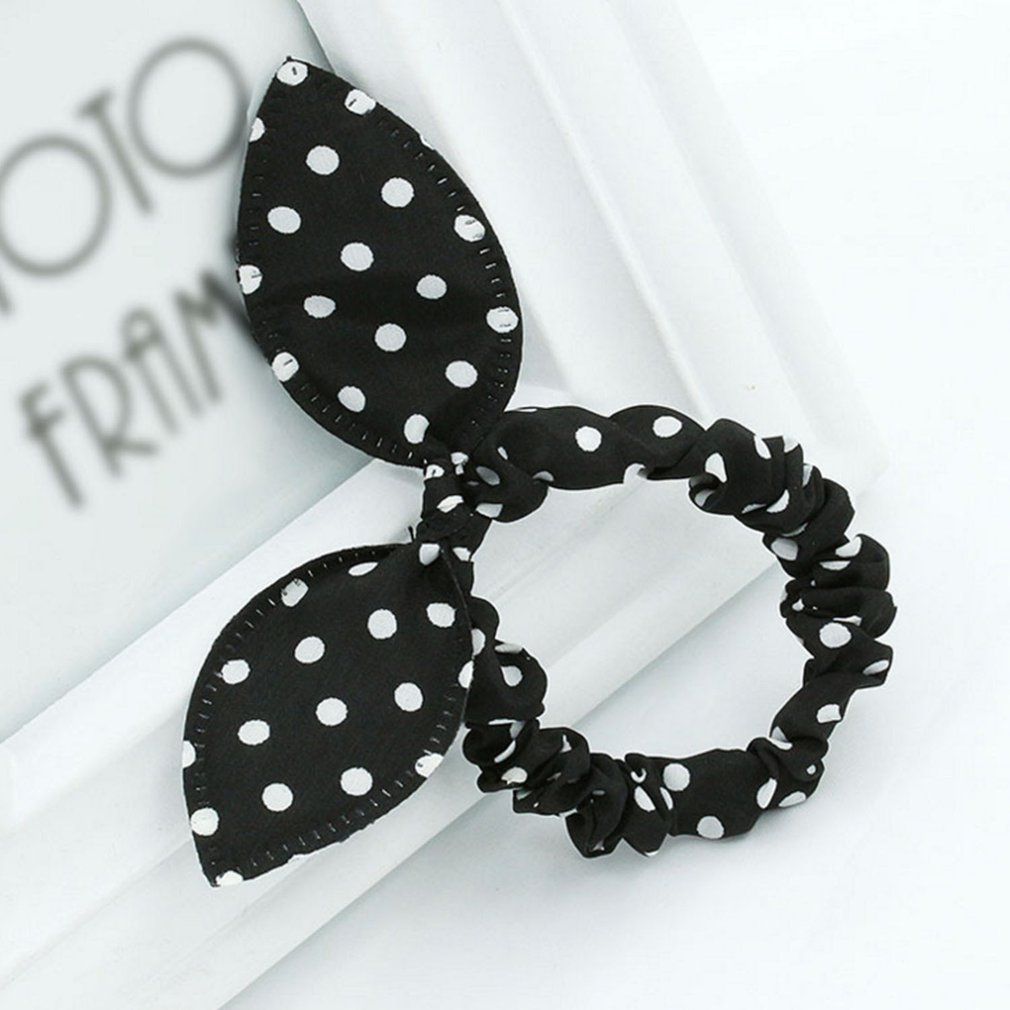 Pearl Knotted Hair Circle Round Ball Jelly Color Hair Rope Tied Hair5459