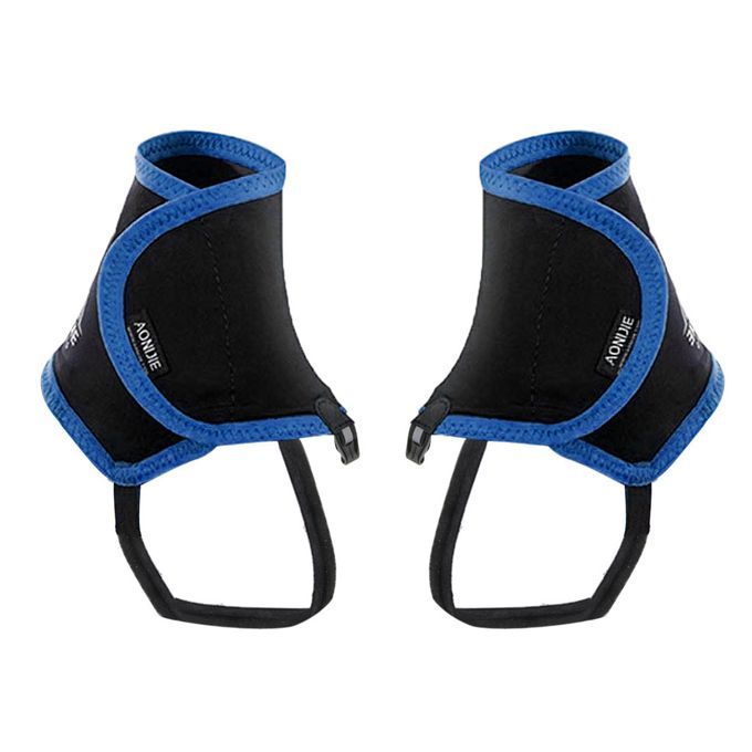 Trail Running Waterproof Leg Gaiters Protective Wrap Shoe Covers Blue