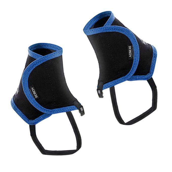 Trail Running Waterproof Leg Gaiters Protective Wrap Shoe Covers Blue