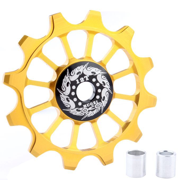 Bike Ceramic Bearing Jockey Wheel Bicycle Rear Derailleur Pulley Gold