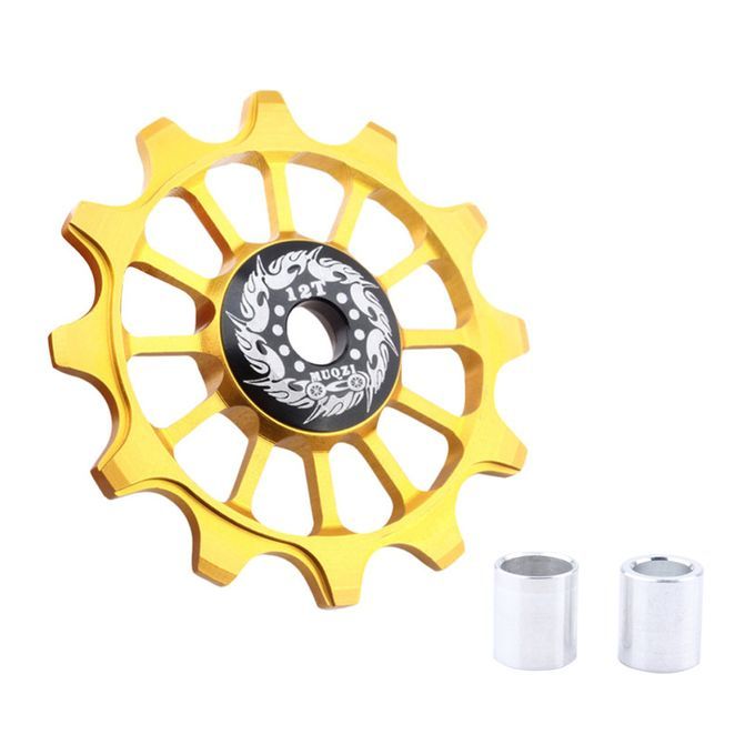 Bike Ceramic Bearing Jockey Wheel Bicycle Rear Derailleur Pulley Gold
