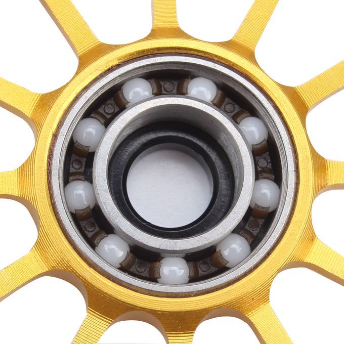 Bike Ceramic Bearing Jockey Wheel Bicycle Rear Derailleur Pulley Gold