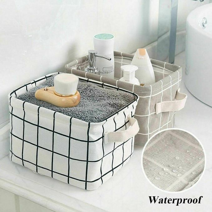 Foldable Desktop Storage Basket Sundries Storage Box
