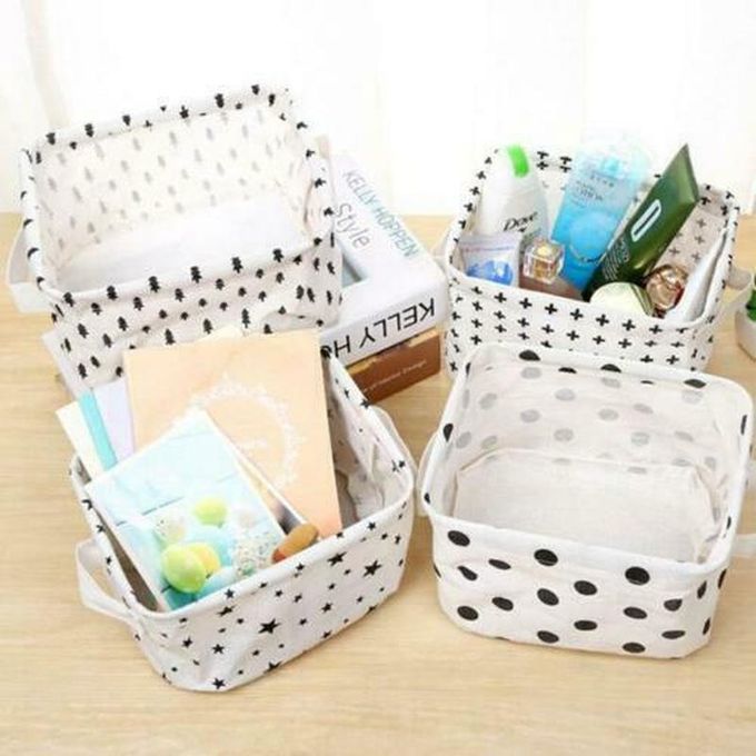 Foldable Desktop Storage Basket Sundries Storage Box