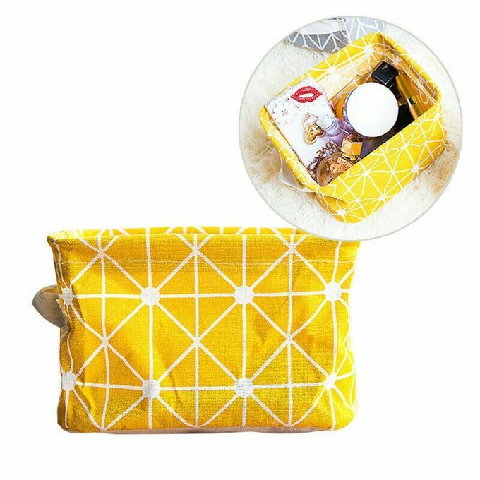 Foldable Desktop Storage Basket Sundries Storage Box