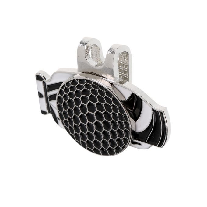 New Black Magnetic Hat Clip With Golf Ball Marker  Suits Golf Black