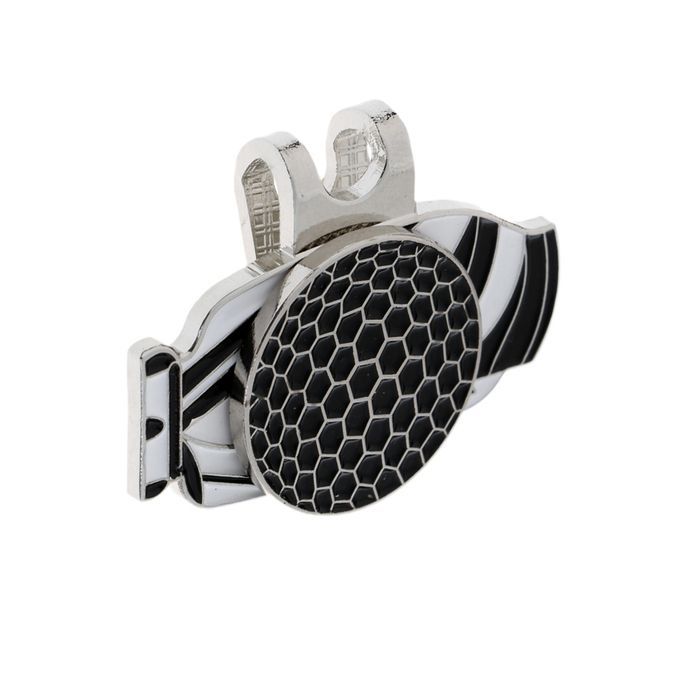 New Black Magnetic Hat Clip With Golf Ball Marker  Suits Golf Black
