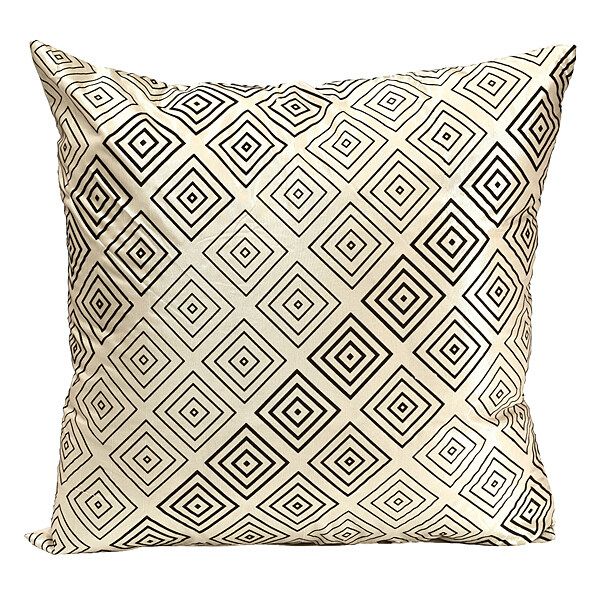 45x45 Home Square Silk Pillow Throw Case Car Cushion Cover Decor Sofa Couch Bed Cream Beige