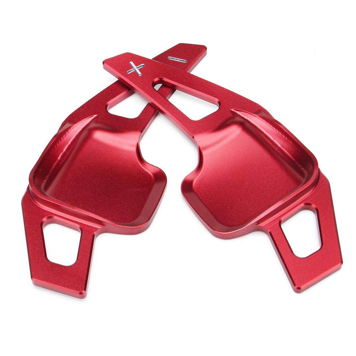 Pair Red Metal Steering Wheel Paddle Shifter Extension For BMW F10 / F30/F80 New
