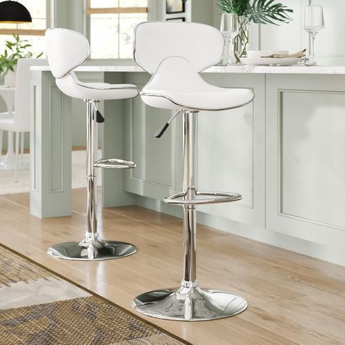 Modern Designed Adjustable  Bar Stools - Set Of 2