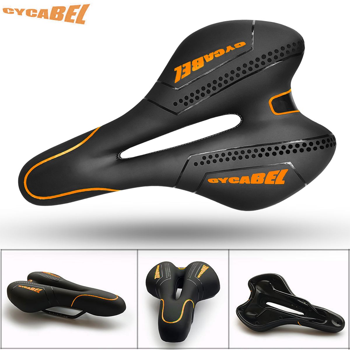 Bicycle Saddle PU Leather Shock Absorbing Bike Seat Men Women 3D  Mtb Road Mountain Bike Saddle Racing Cycling Accessories
