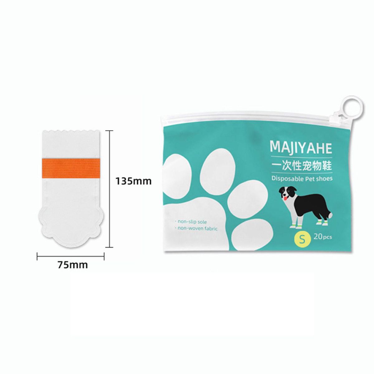 20Pcs Pet Disposable Hoes Cloth Covers Anti Dirty Breathable
