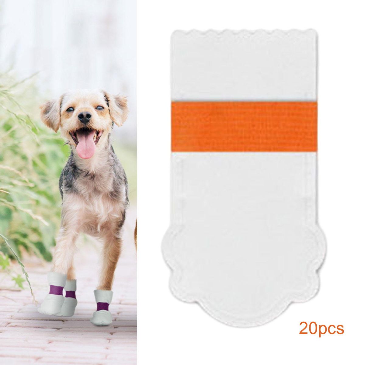 20Pcs Pet Disposable Hoes Cloth Covers Anti Dirty Breathable