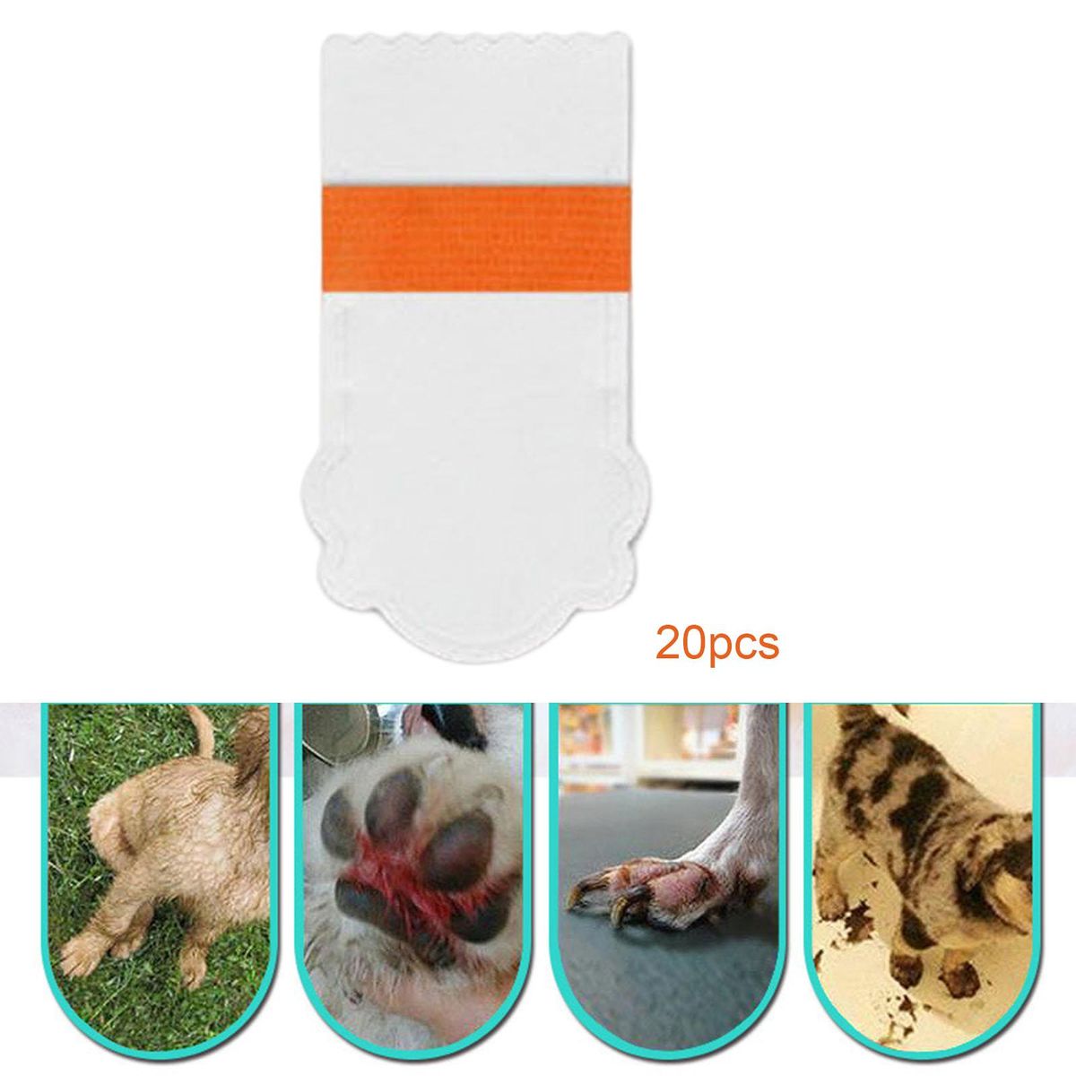 20Pcs Pet Disposable Hoes Cloth Covers Anti Dirty Breathable