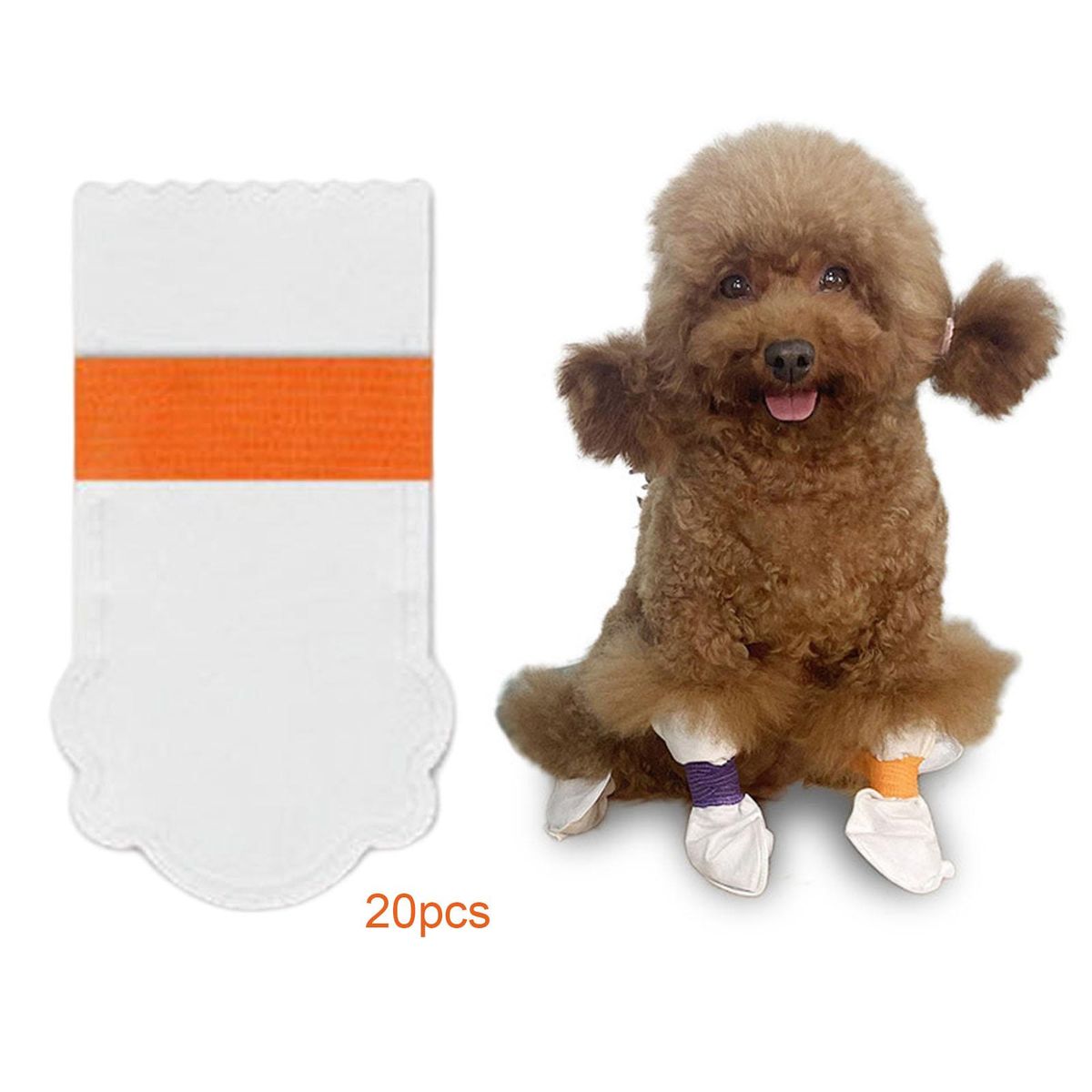 20Pcs Pet Disposable Hoes Cloth Covers Anti Dirty Breathable