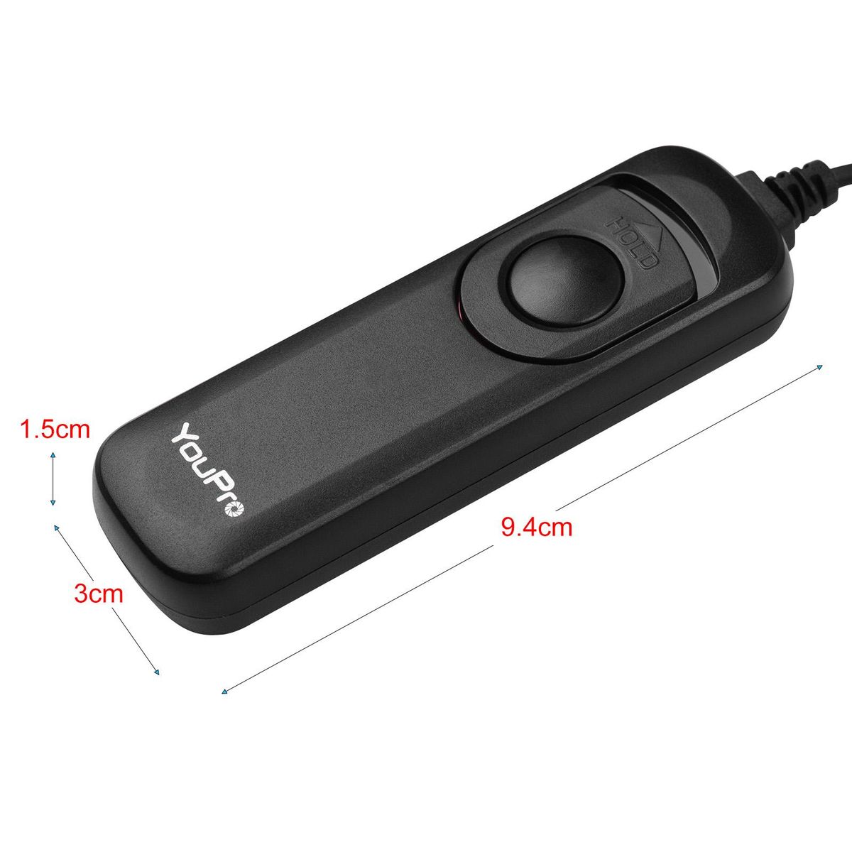 YouPro E3 Type Shutter Release Cable Timer Remote Control 1.2m/3.9ft Cable Replacement for Canon G10/ G11/ G12/ G15/ G1X/ SX50/ 700D/ EOS/ 1300D Pentax K-5/ K-5II/ K-7 Samsung GX-1/ GX-1S/ GX-10 Contax 645/ N1/ NX/ N Digital