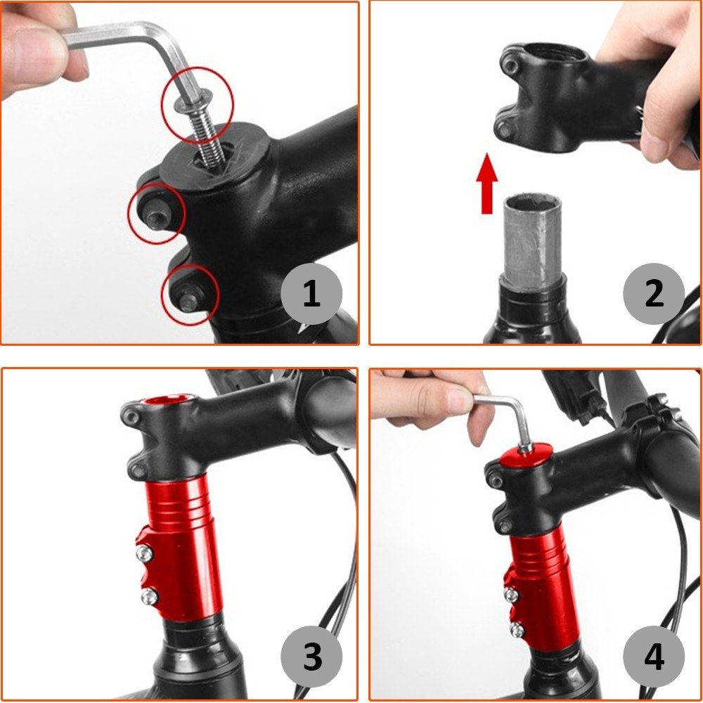 Aluminum Alloy Bike Fork Stem Extender Handlebar Riser