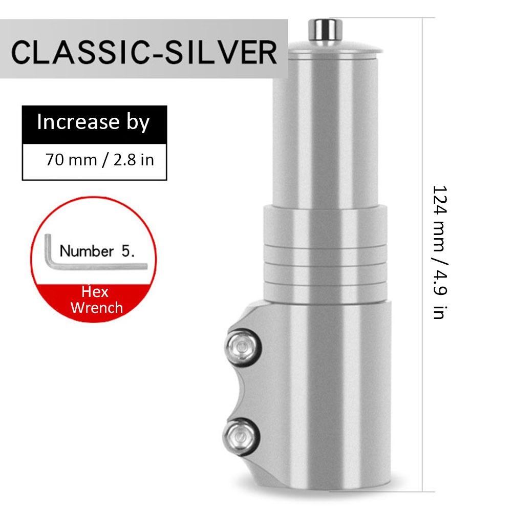 Aluminum Alloy Bike Fork Stem Extender Handlebar Riser