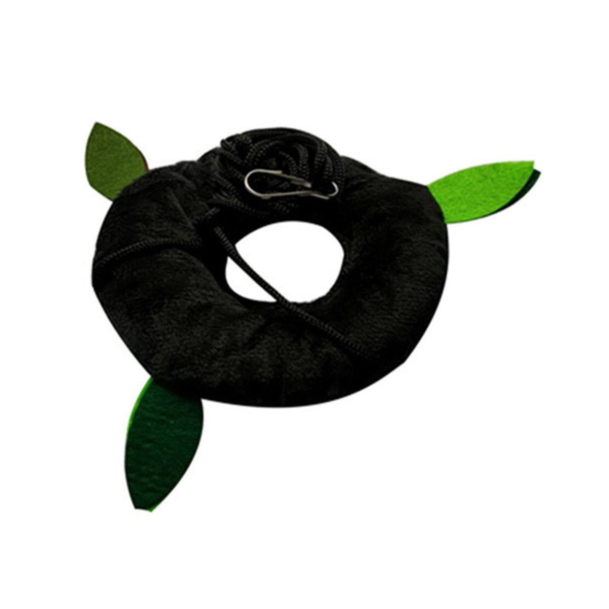 5Pcs Hamster Hammock Leaf Wood Design Small Animal Hammock Tunnel Black
