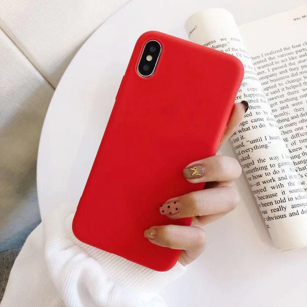 Customized mobile phone shell simple millet series colorful mobile phone shell new small fresh mobile phone back cover protective cover blue