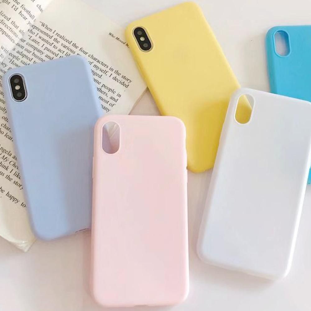 Customized mobile phone shell simple millet series colorful mobile phone shell new small fresh mobile phone back cover protective cover blue