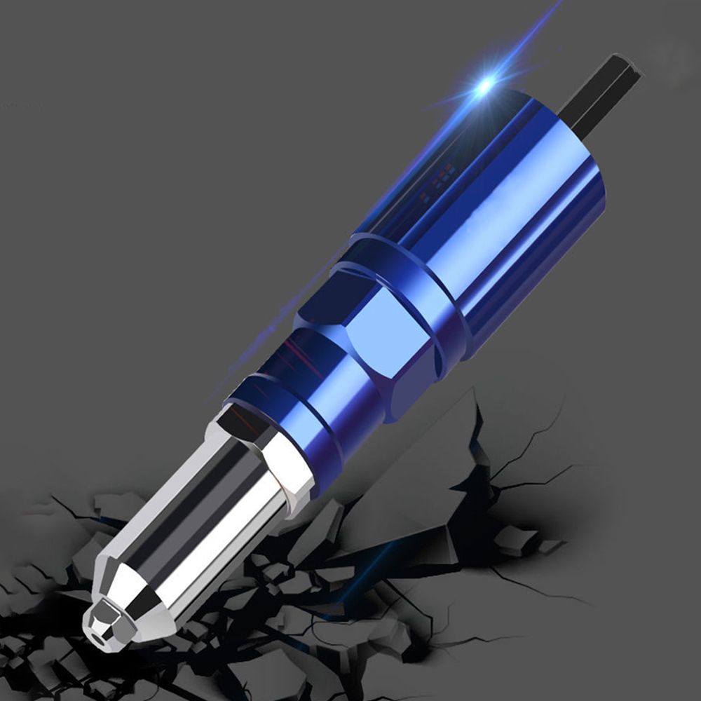 Electric Rivet Gun 2.4mm-4.8mm Rivet Nut Gun Drill Adapter Cordless Riveting Tool Insert Nut Pull Rivet Tool For Woodworking