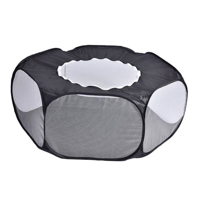 Foldable Playpen Cage Hamster Rabbit Hedgehog Mice Rat Indoor Black