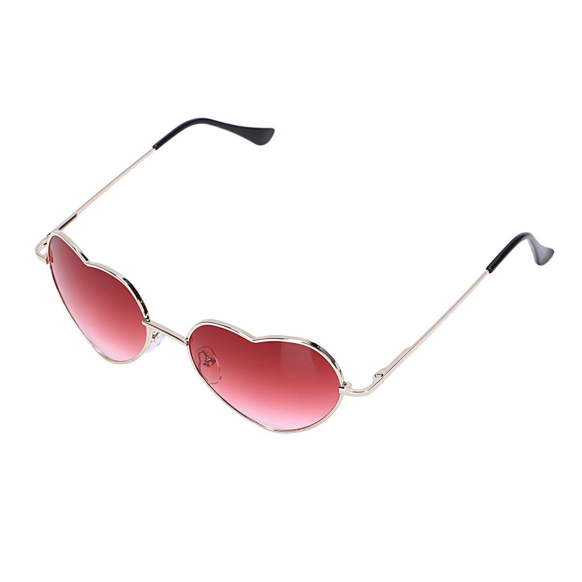 Gradient Colored Sunglasses Cute Heart-Shaped