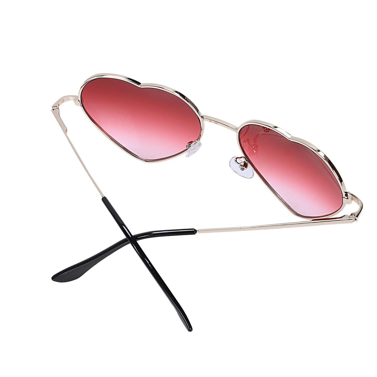 Gradient Colored Sunglasses Cute Heart-Shaped