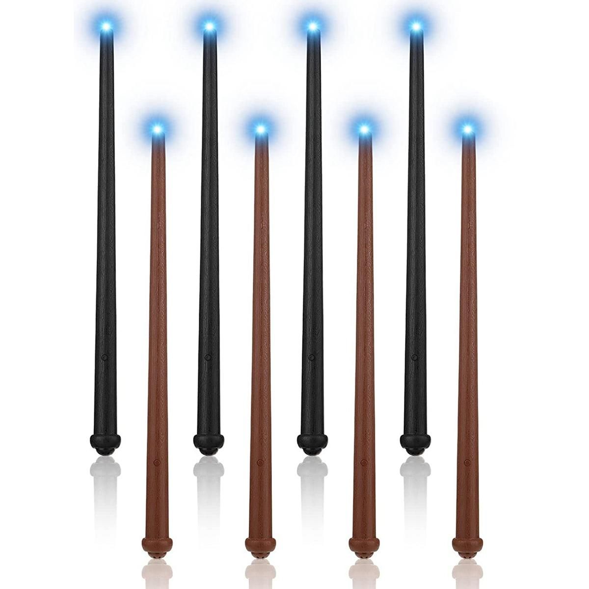 8 Pcs Wand Magics Light and Sound Toy Wizard Wands
