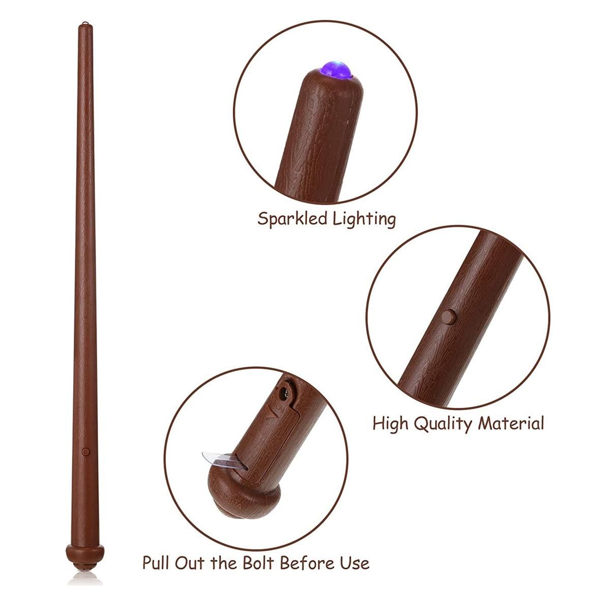 8 Pcs Wand Magics Light and Sound Toy Wizard Wands