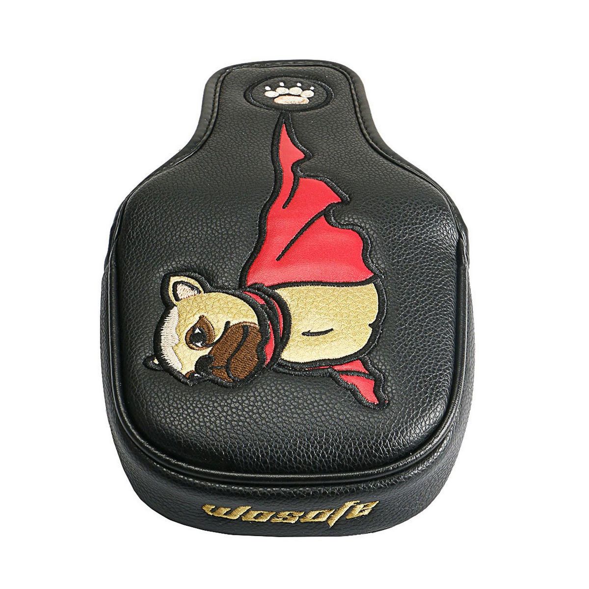 Golf Rod Sleeve French Bulldog Golf Head Cover Black