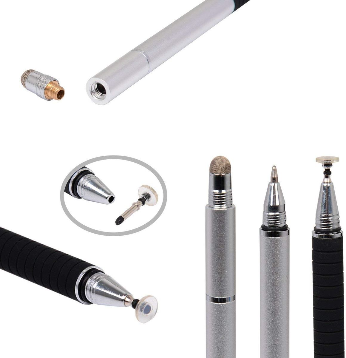 3 In 1 Fiber Stylus Pen Drawing Tablet Pens Capacitive