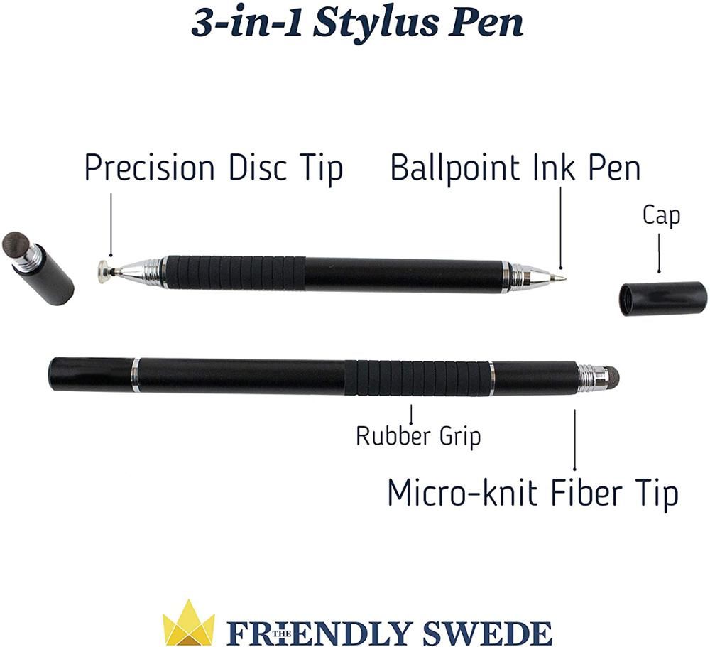 3 In 1 Fiber Stylus Pen Drawing Tablet Pens Capacitive