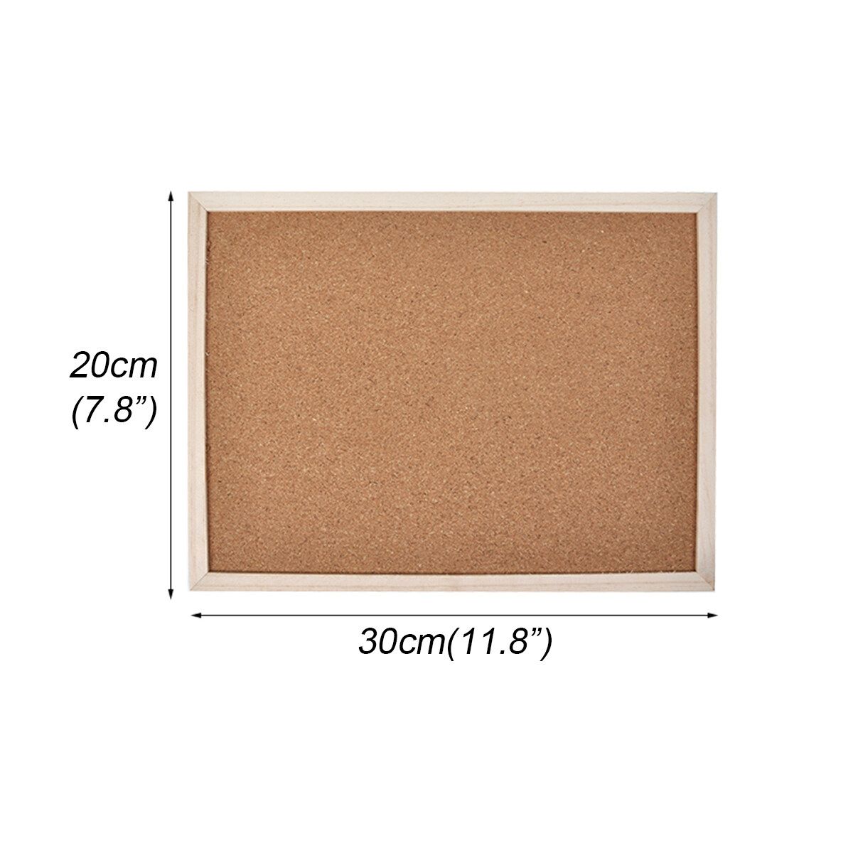 Cork Board Pins Corkboard Pinboard Notice Large Memo Photos Wooden Frame Wall 20x30cm