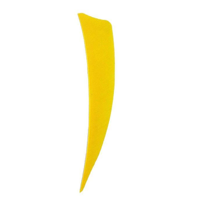 12pcs Shield Archery 4 Inch Natural Turkey Arrow Feathers Yellow