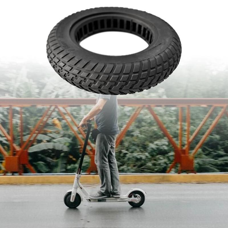 1Pair 10 Inch Electric Scooter Tire Tyre for Xiaomi M365 10 x 2/ 2.5 Solid Tire Damping Tire Rubber Wheels Tyres