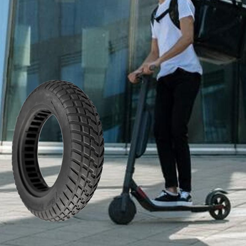 1Pair 10 Inch Electric Scooter Tire Tyre for Xiaomi M365 10 x 2/ 2.5 Solid Tire Damping Tire Rubber Wheels Tyres