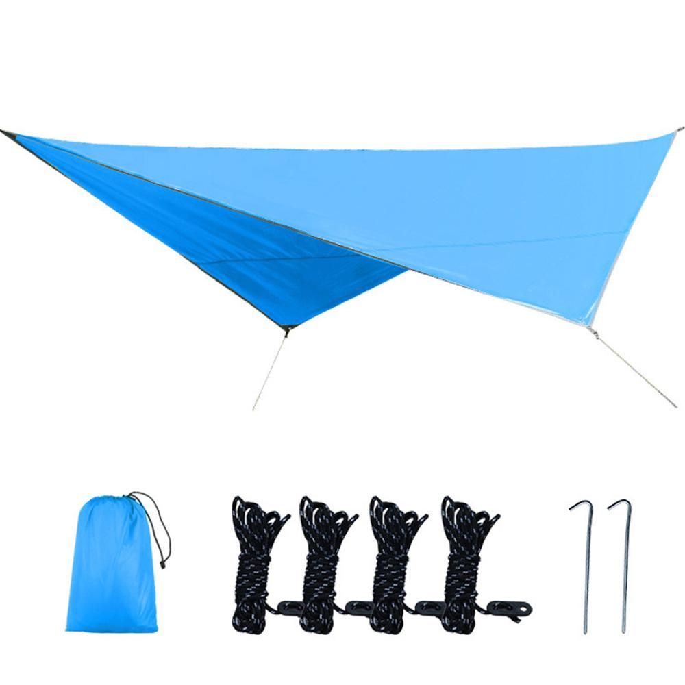 Outdoor Sunscreen Shade Waterproof Square Sunshine Shade Sail Oxford Cloth Camping Garden Awning Canopy Waterproof Tarp Tent Shade Ground Mat