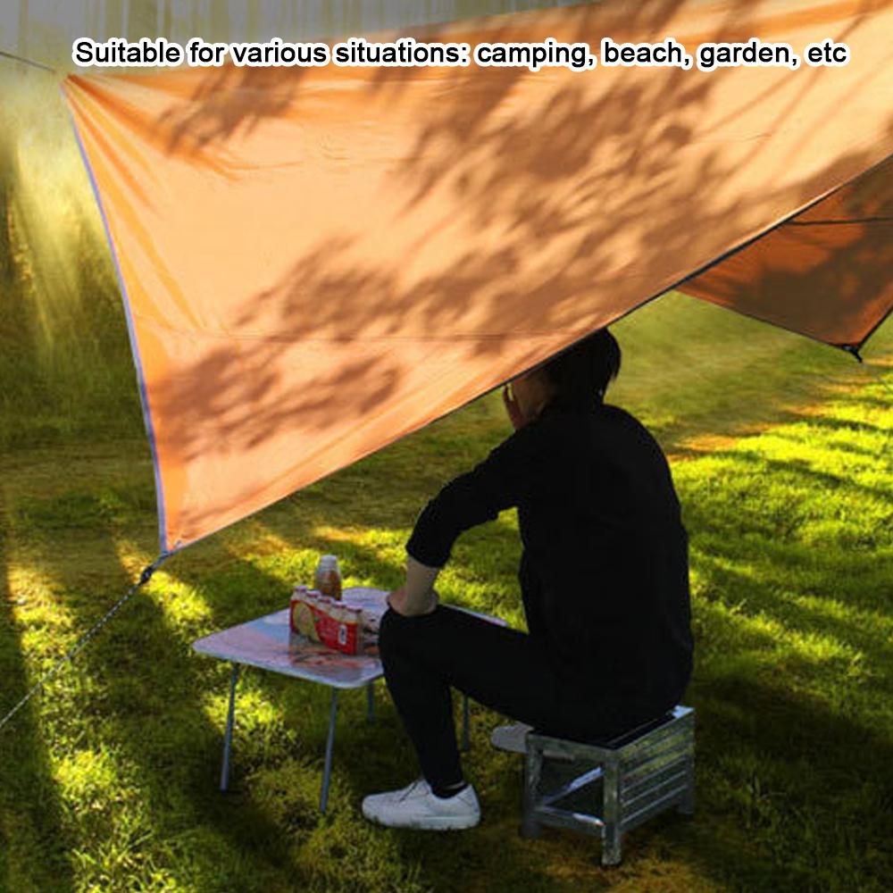 Outdoor Sunscreen Shade Waterproof Square Sunshine Shade Sail Oxford Cloth Camping Garden Awning Canopy Waterproof Tarp Tent Shade Ground Mat