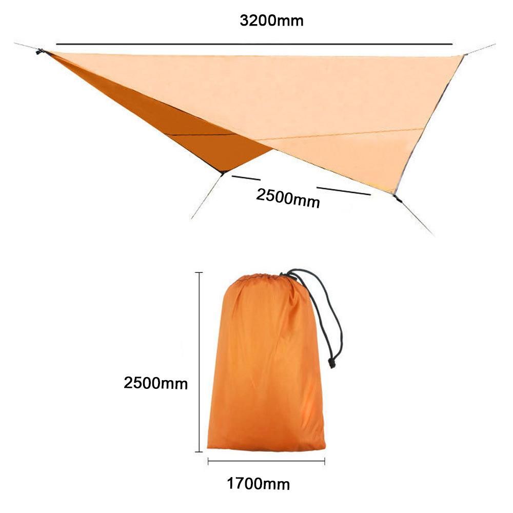Outdoor Sunscreen Shade Waterproof Square Sunshine Shade Sail Oxford Cloth Camping Garden Awning Canopy Waterproof Tarp Tent Shade Ground Mat