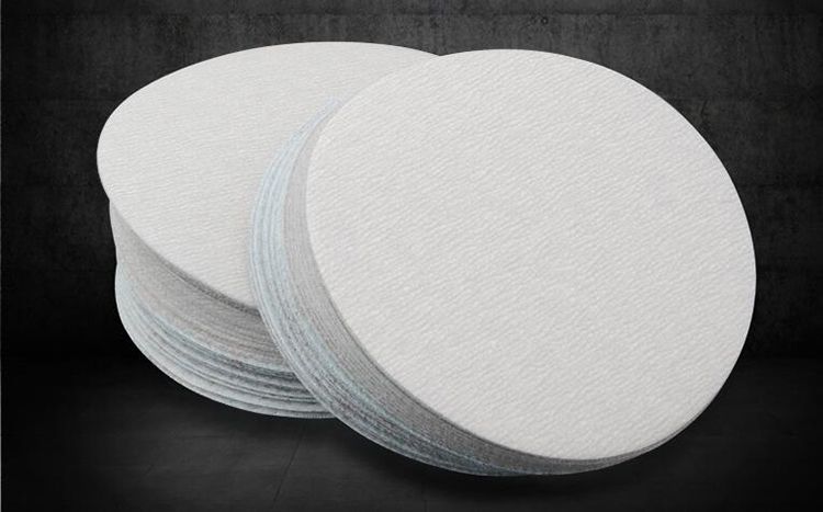 20pcs 5 Inch 125mm White Round Dry Scrub Sandpaper