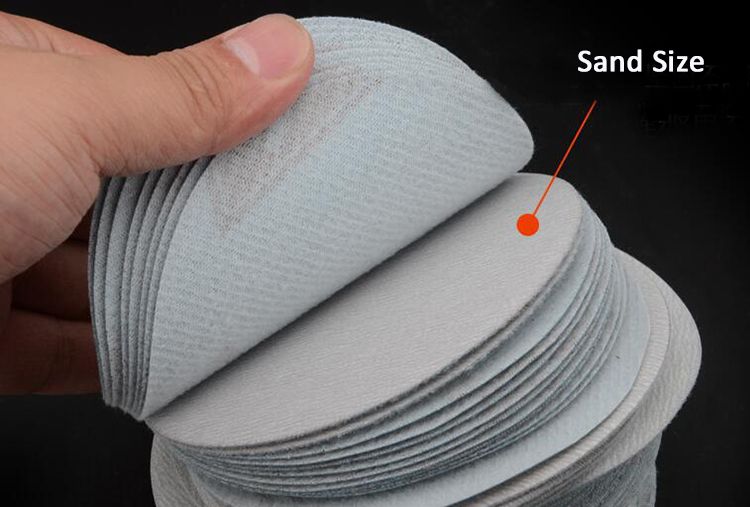 20pcs 5 Inch 125mm White Round Dry Scrub Sandpaper