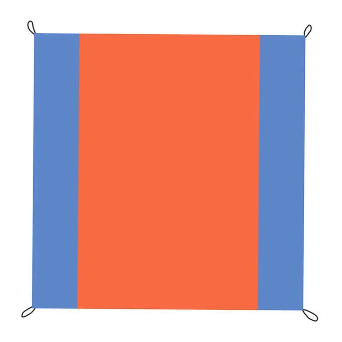 Sun Shade Sail UV Resistant Canopy For Swimming Pools Blue Orange
